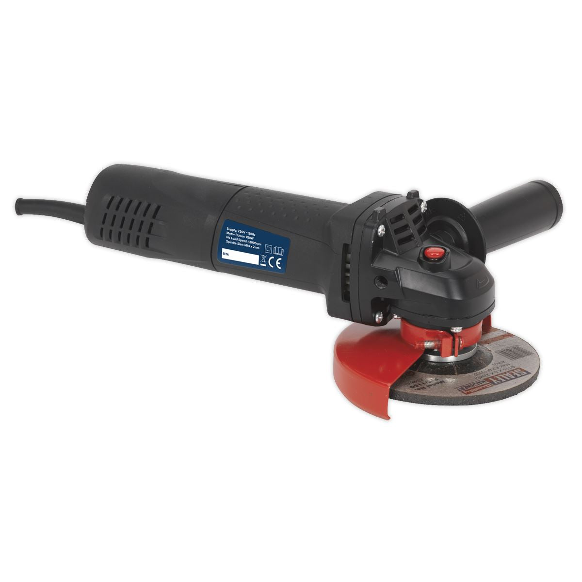 Sealey Angle Grinder �115mm 750W/230V Slim Body SGS115