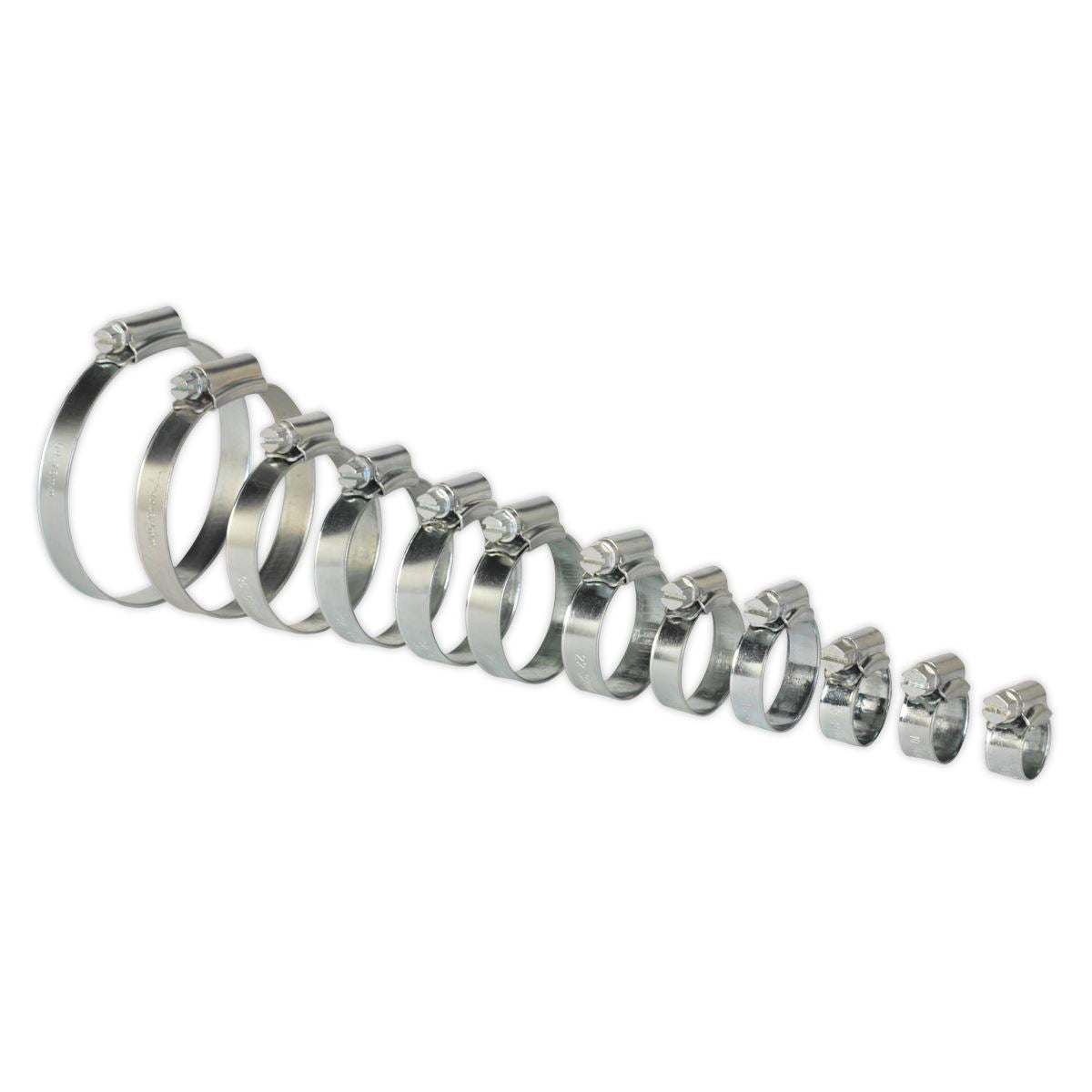 Sealey Hose Clip Assortment 85pc �8-57mm Zinc Plated SHCS3