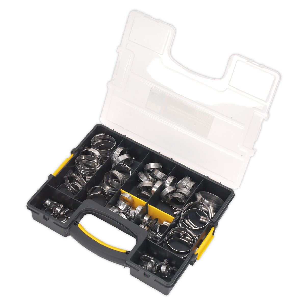Sealey Hose Clip Assortment 90pc Stainless Steel �10-57mm SHCSS90AC