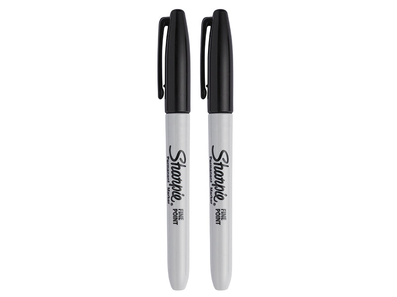 Sharpie® Fine Tip Permanent Marker Black (Pack 2) SHP1985860