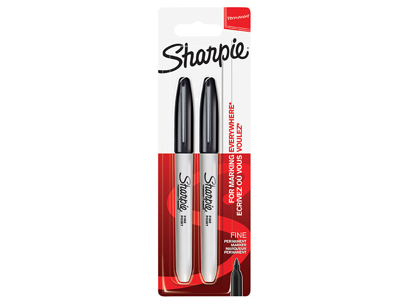 Sharpie® Fine Tip Permanent Marker Black (Pack 2) SHP1985860