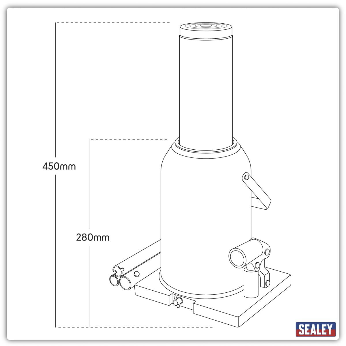 Sealey Bottle Jack 50 Tonne SJ50