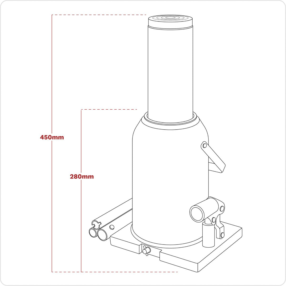 Sealey Bottle Jack 50 Tonne SJ50