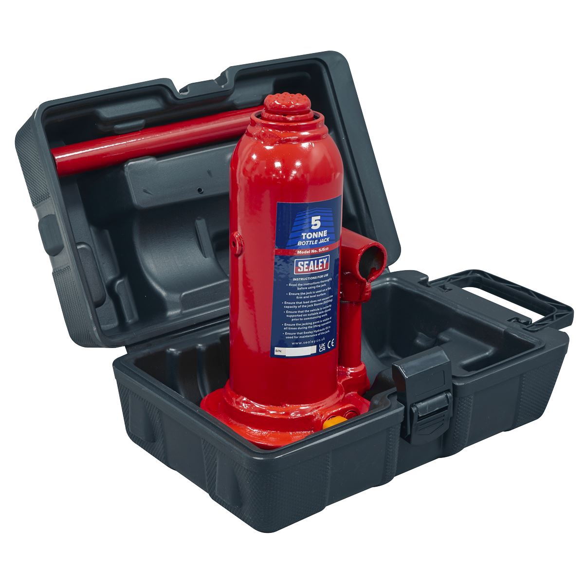 Sealey Bottle Jack 5 Tonne with Storage Case SJ5BMC
