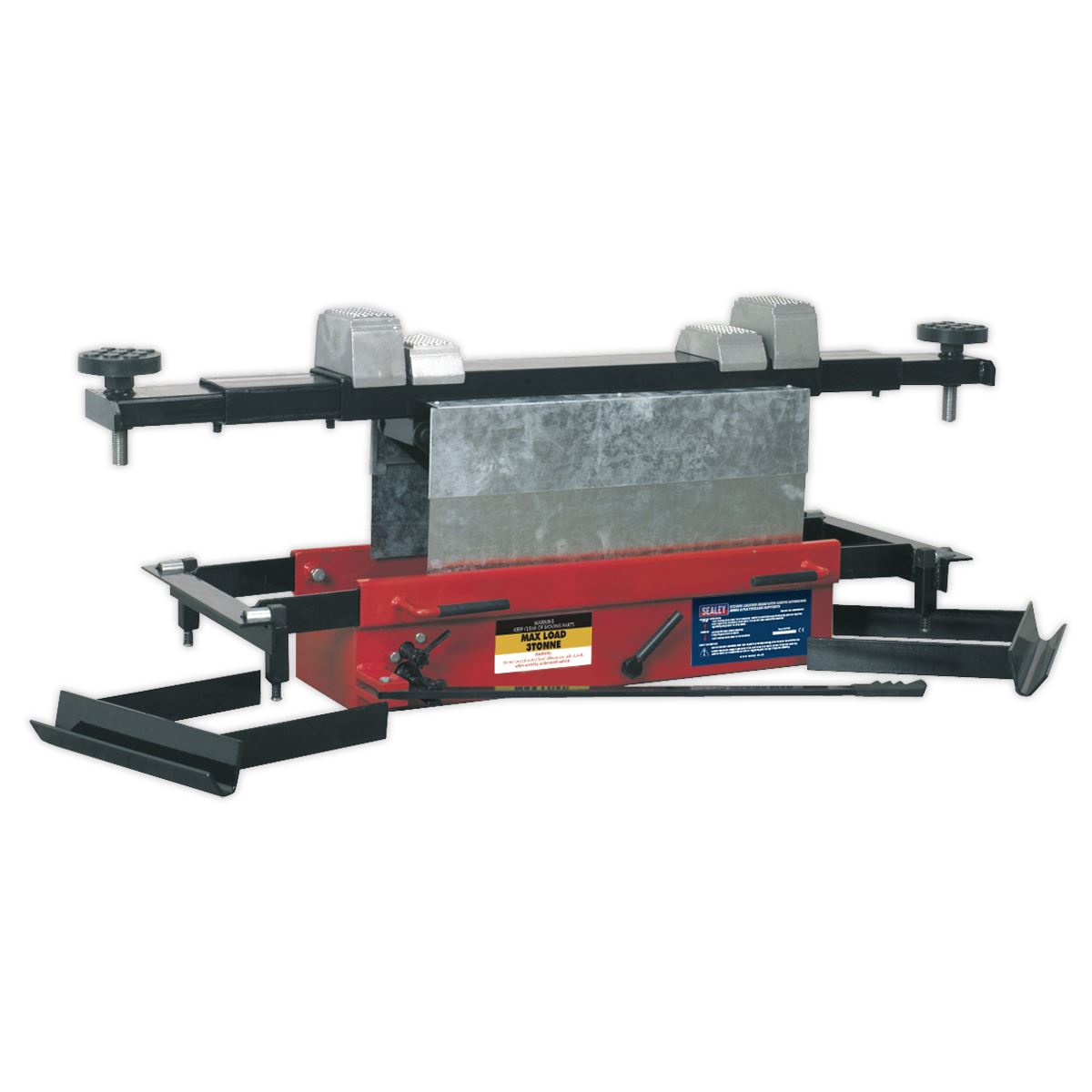 Sealey Jacking Beam 3 Tonne with Arm Extenders & Flat Roller Supports SJBEX300