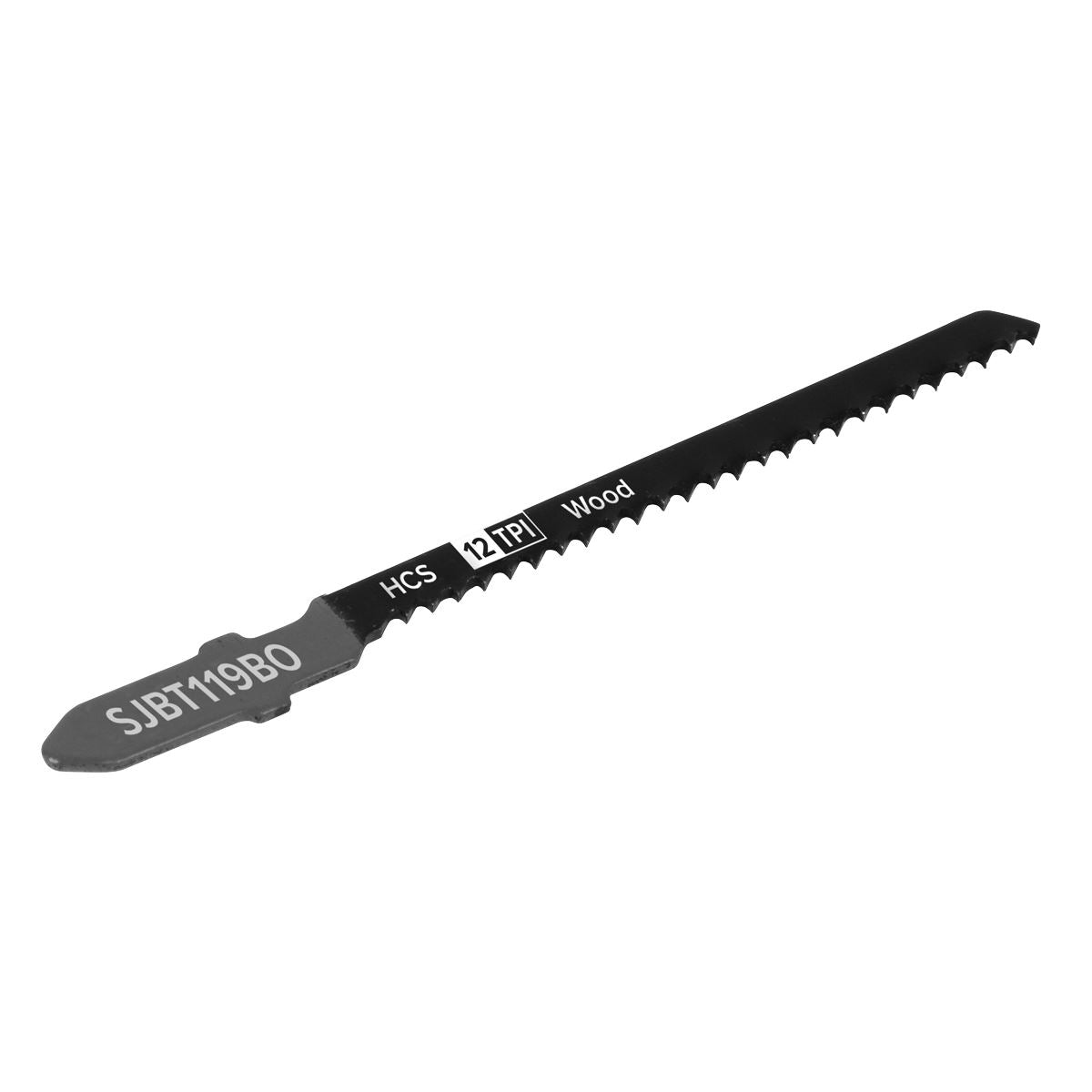 Sealey Jigsaw Blade General Wood 75mm 12tpi - Pack of 5 SJBT119BO