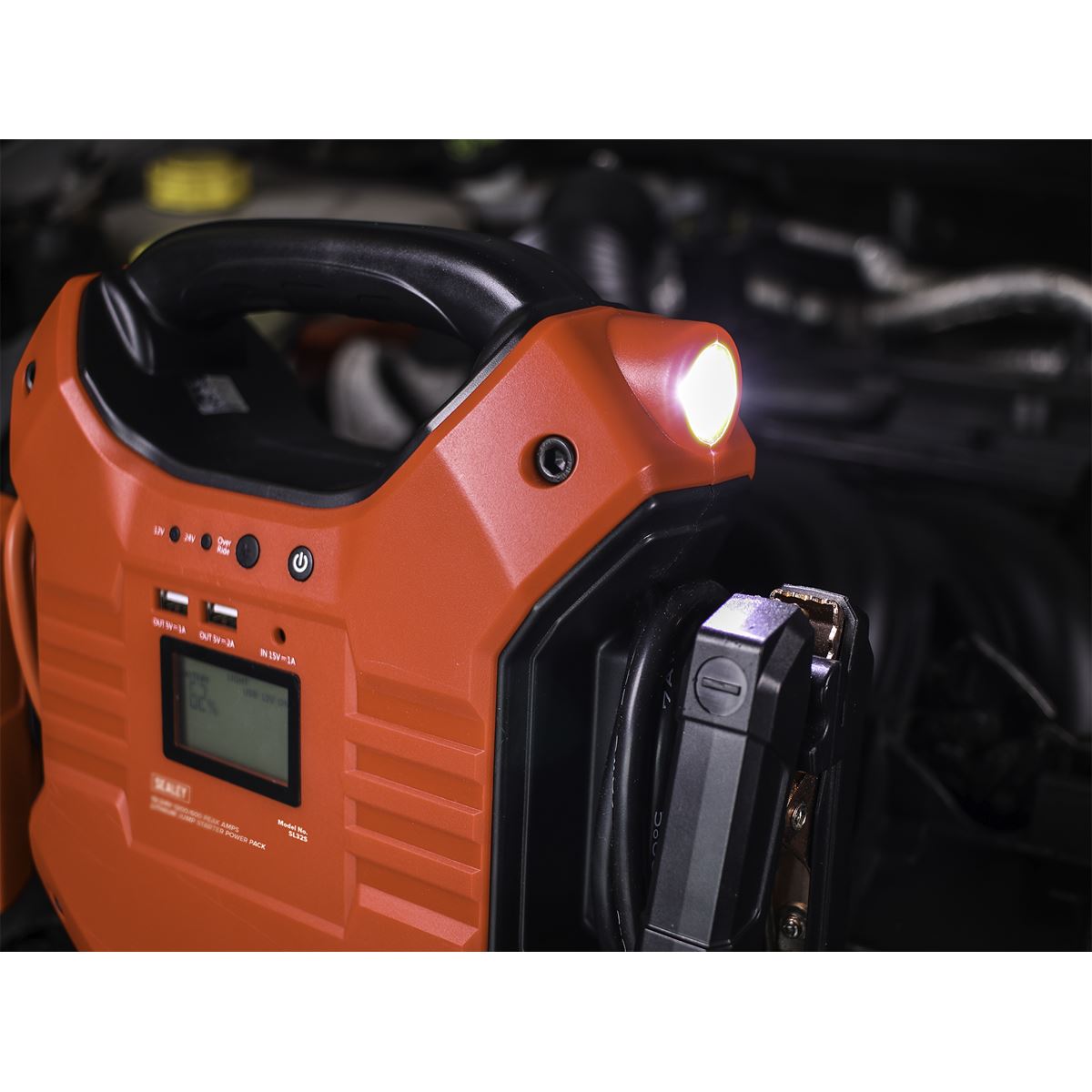 Sealey Jump Starter Power Pack Lithium-ion Phosphate (LiFePo4) 12/24V 1200/600 Peak Amps SL32S