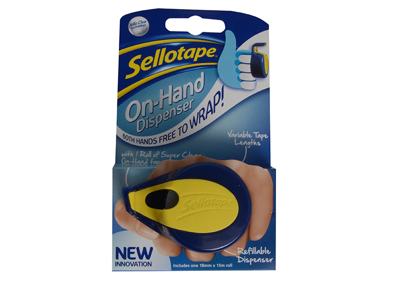 Sellotape Sellotape On-Hand Dispenser 18mm x 15m Clear SLT1738756