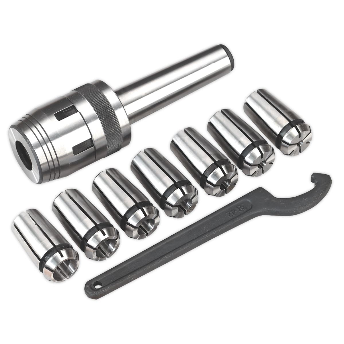 Sealey Mill Chuck Set MT3-M12 �4-16mm SM2502MCS