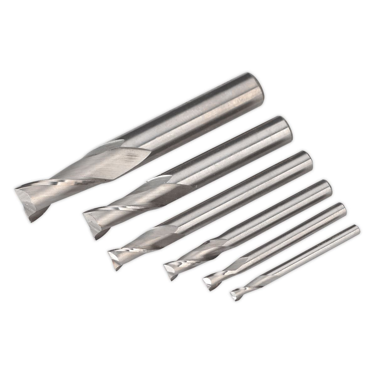 Sealey HSS End Mill Set MT2 �3-10mm SM2503EMSET