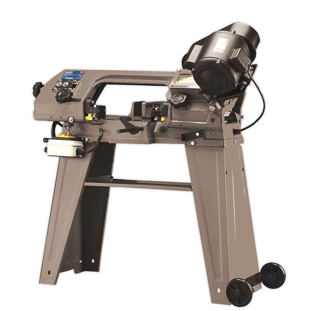 Sealey Metal Cutting Bandsaw 3-Speed 150mm On Wheels 230V SM5