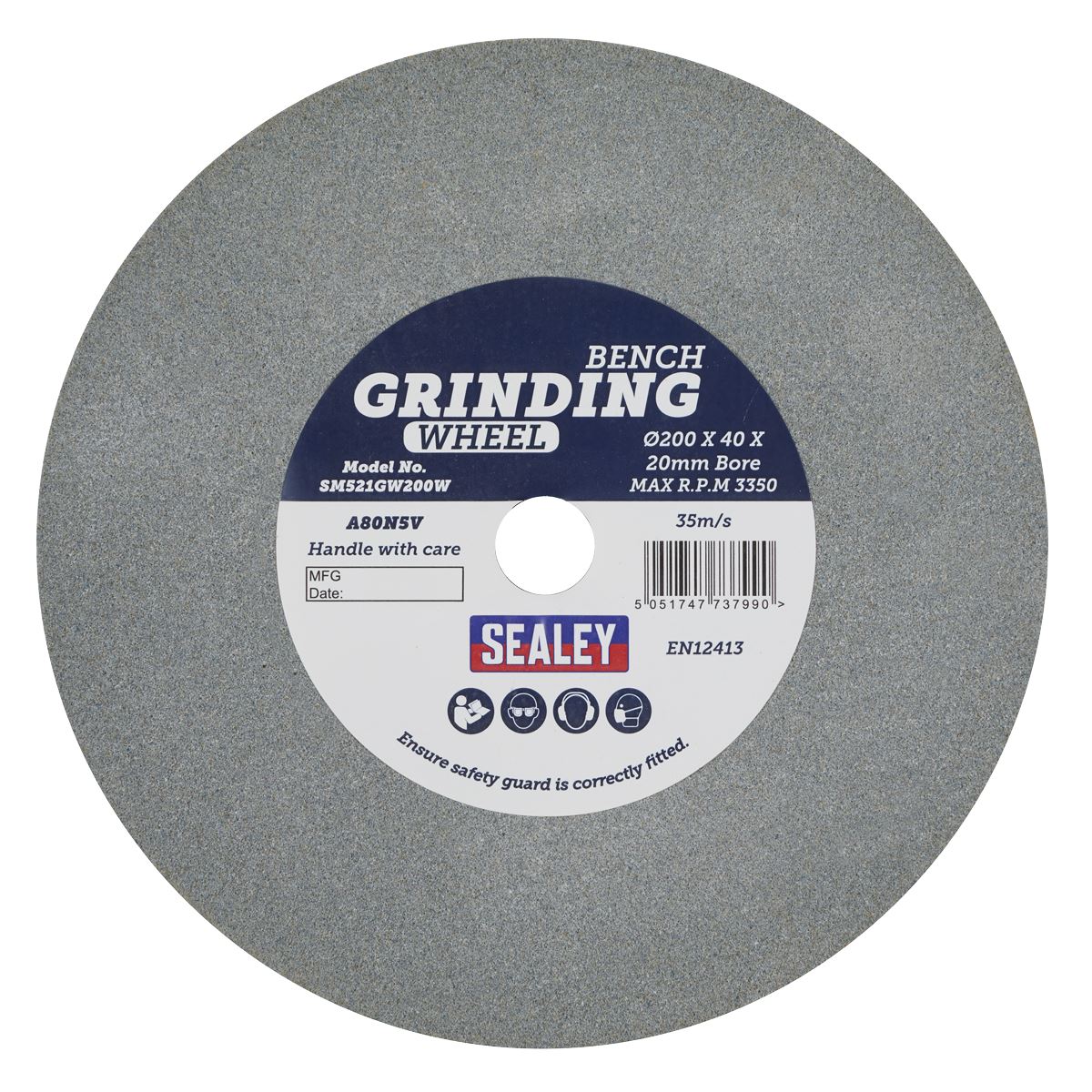 Sealey Wet Stone Wheel �200 x 40mm 20mm Bore for SM521 SM521GW200W