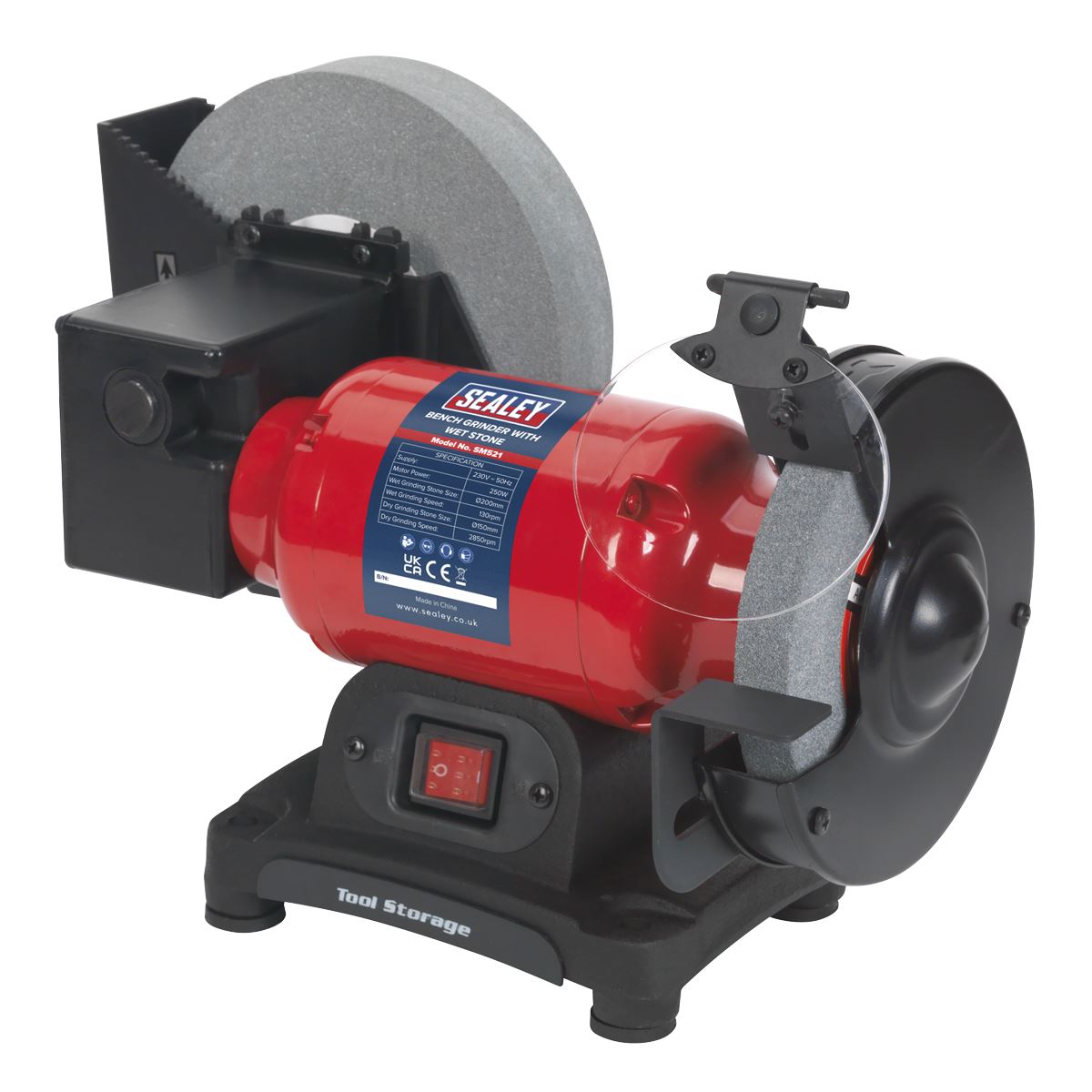 Sealey Bench Grinder Wet & Dry �200/150mm 250W/230V SM521