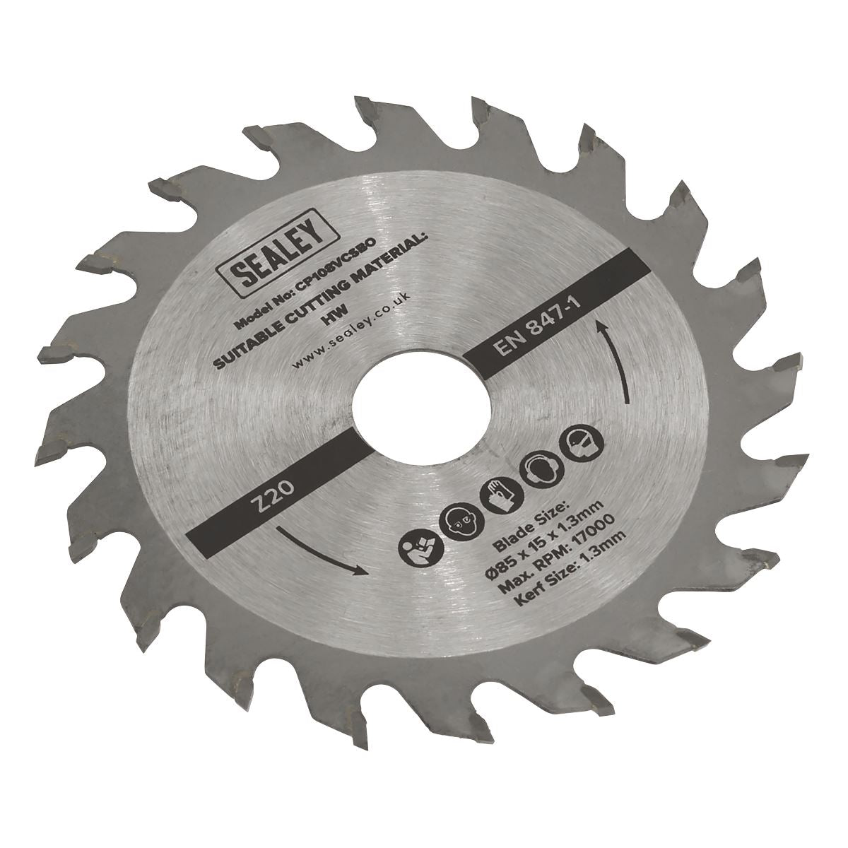 Sealey Circular Saw Blade �85 x 15 x 1.3mm 20tpu SM85B20