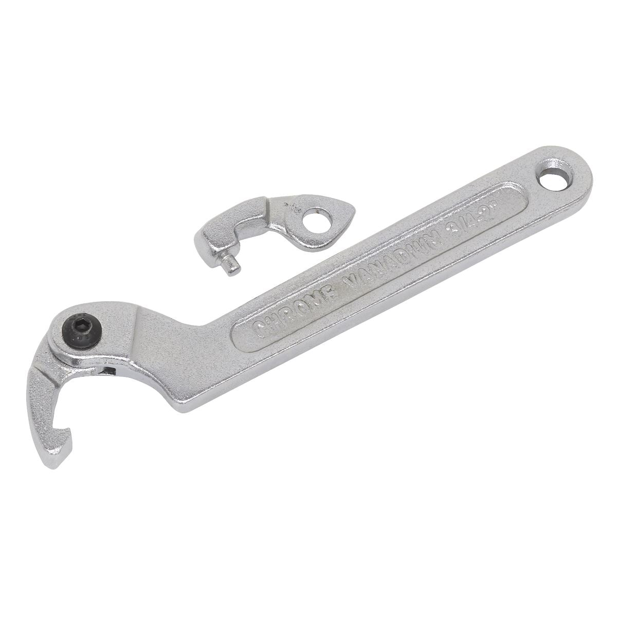 Sealey Adjustable C Spanner - Hook & Pin Wrench Set 3pc 19-51mm SMC2S