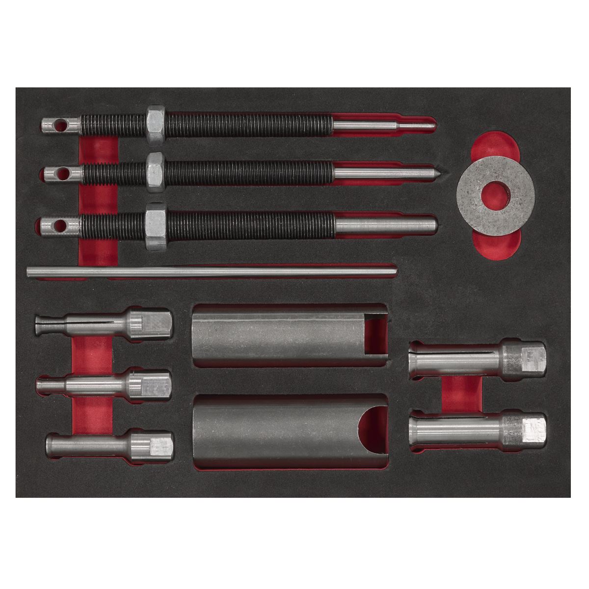 Sealey Internal Bearing & Bush Extractor Set Motorcycle Carbon Steel SMC60