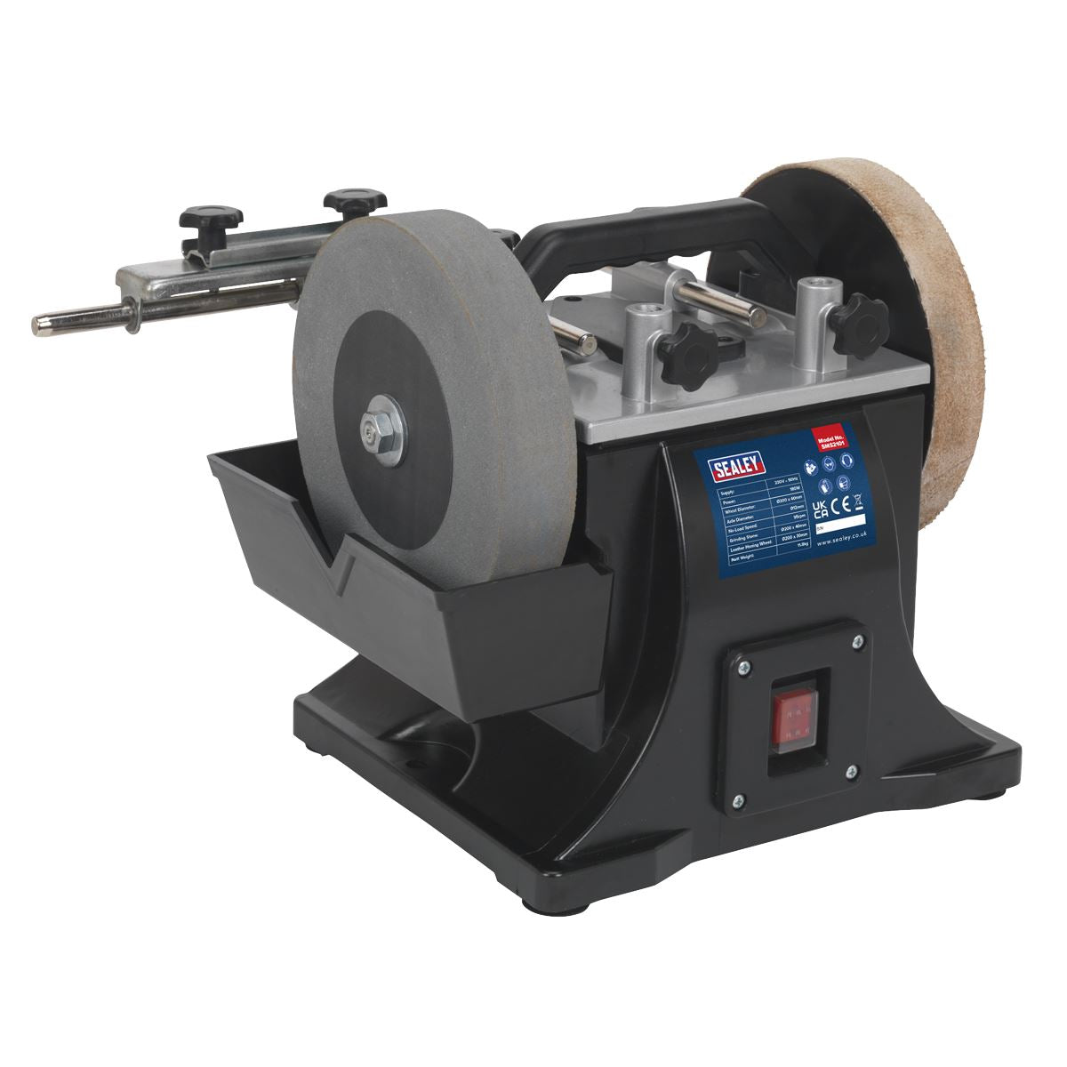 Sealey Sharpener �200mm with Honing Wheel 180W SMS2101