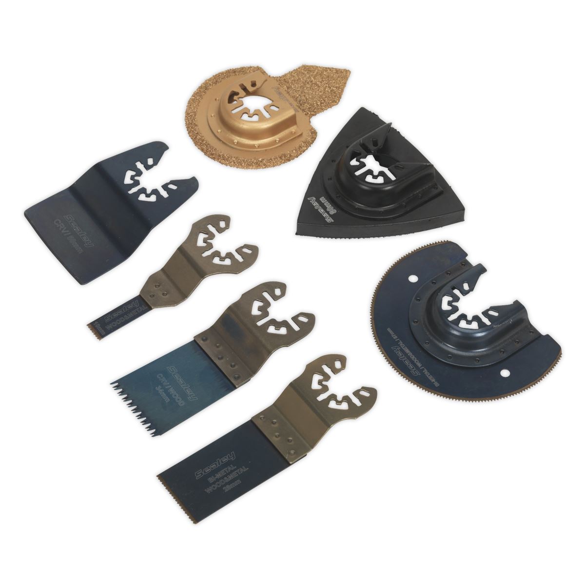 Sealey Multi-Tool All-Purpose Blade Set 7pc SMTS7