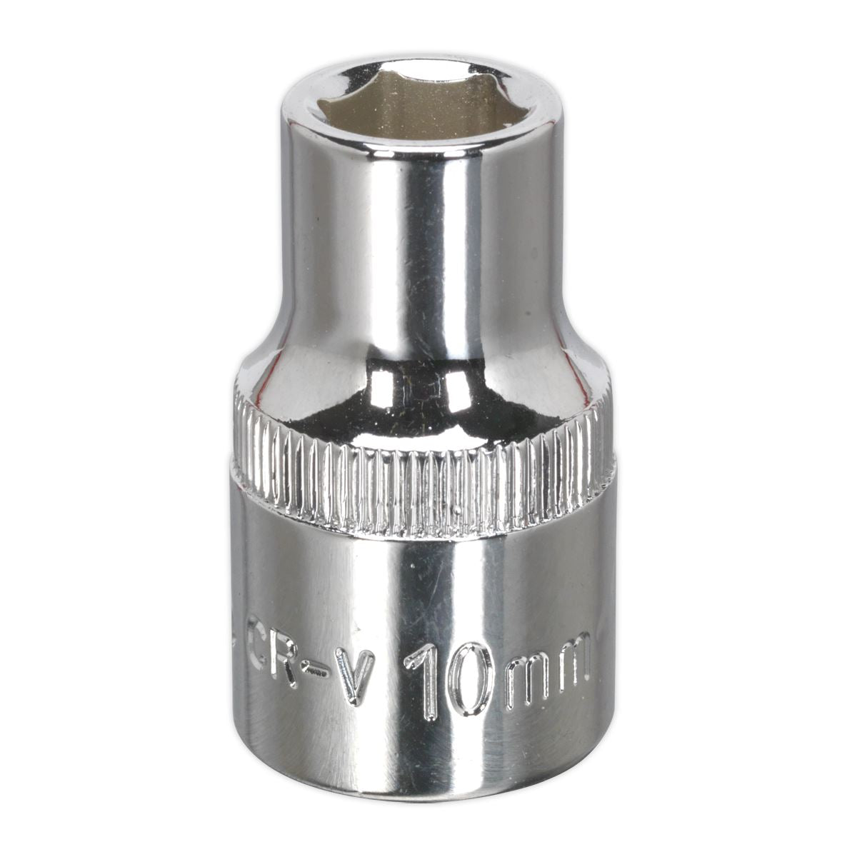 Sealey 10mm WallDrive Standard Length Chrome Socket 1/2"Sq Drive SP1210