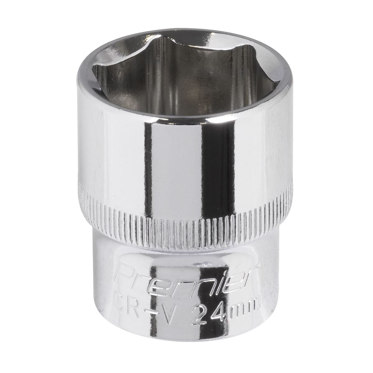 Sealey 24mm WallDrive Standard Length Chrome Socket 1/2"Sq Drive SP1224