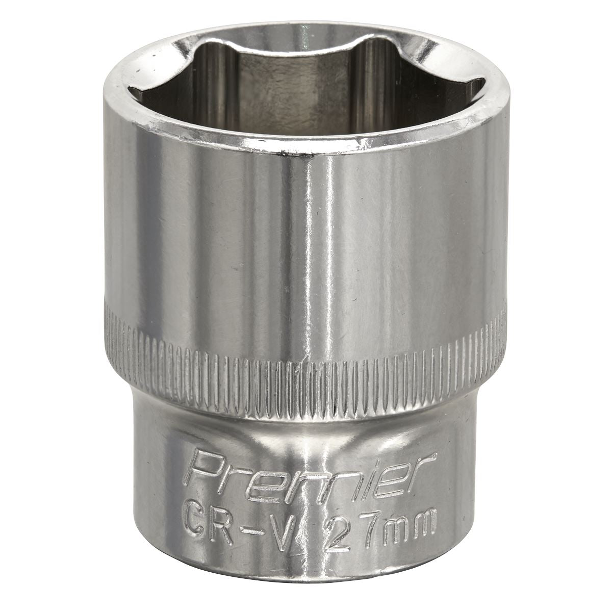 Sealey 27mm WallDrive Standard Length Chrome Socket 1/2"Sq Drive SP1227