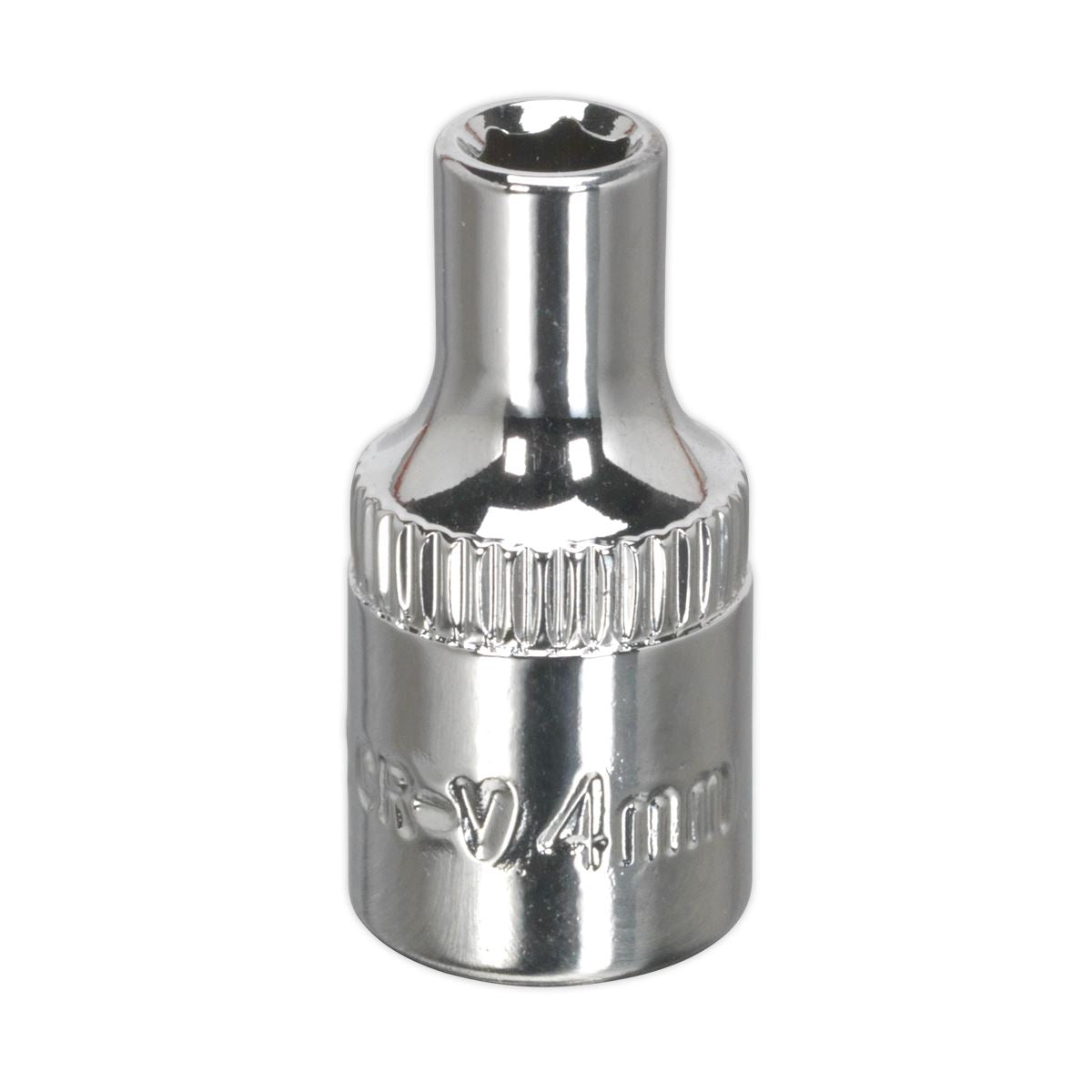 Sealey 4mm 1/4"D Metric WallDrive Chrome Socket Standard Length 6pt SP1404