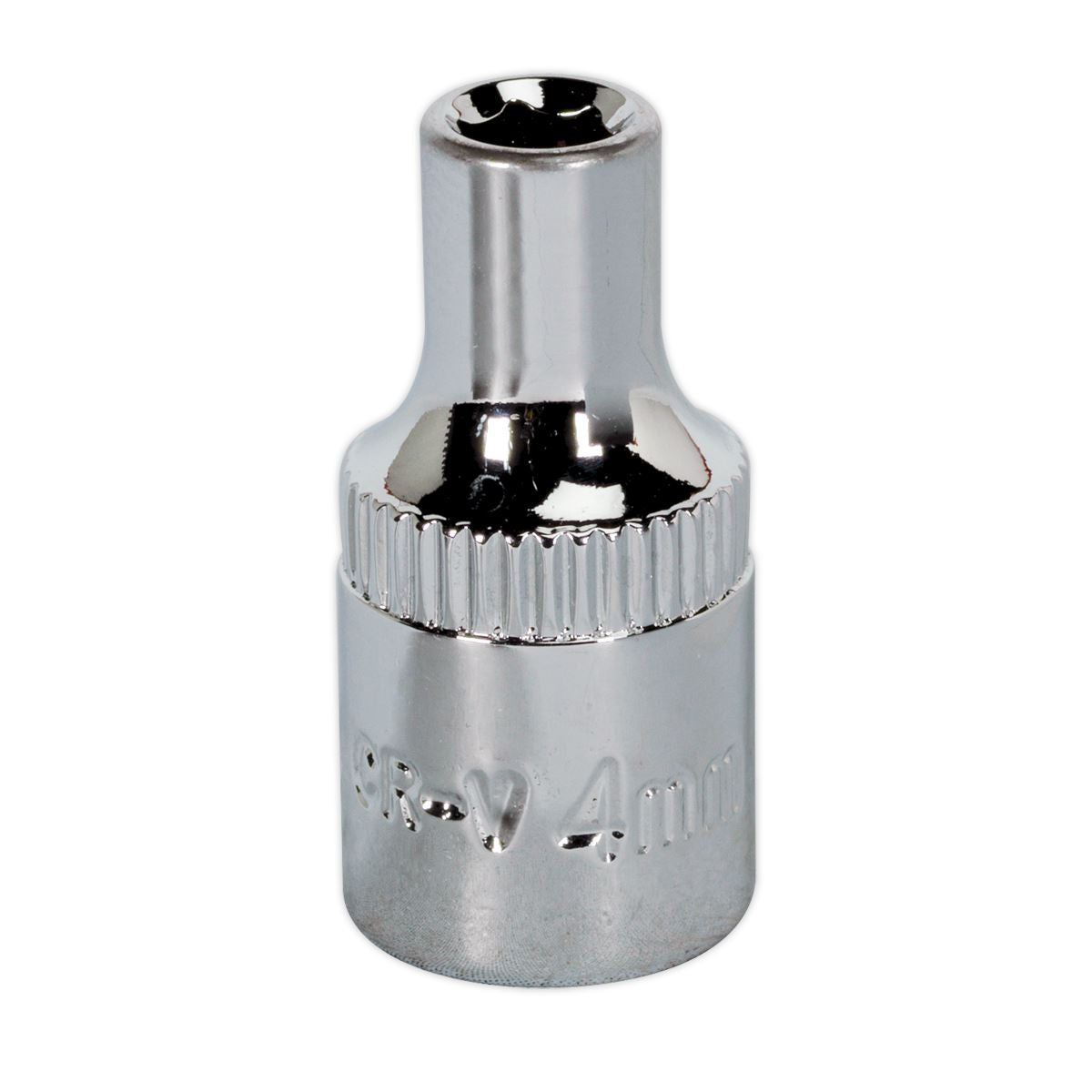 Sealey 4mm 1/4"D Metric WallDrive Chrome Socket Standard Length 6pt SP1404