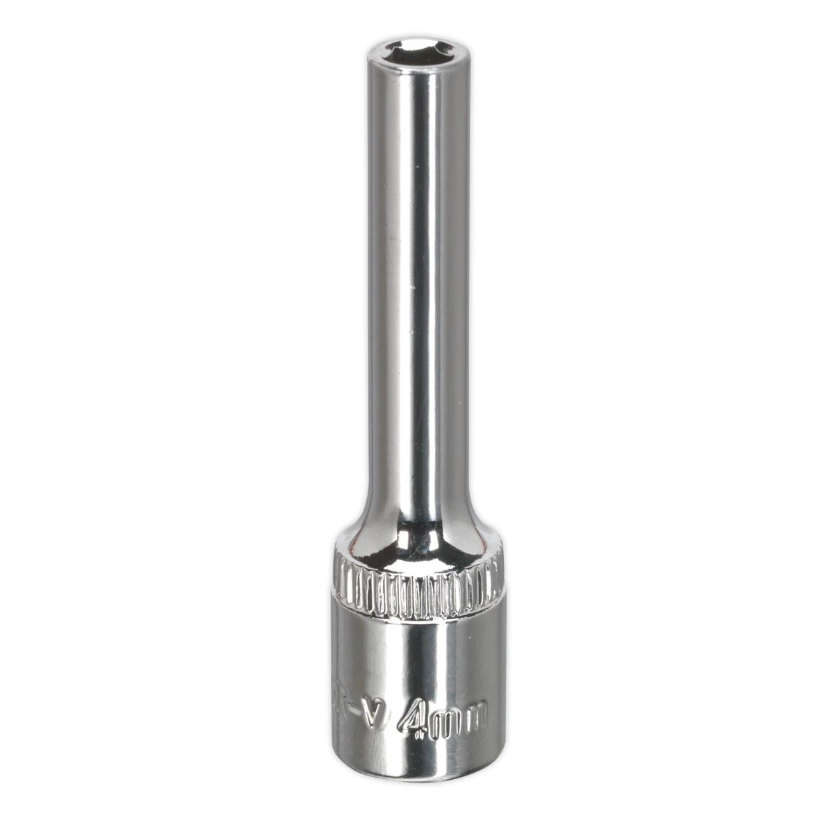 Sealey Metric Socket 4mm Deep 1/4"Sq Drive Fully Polished SP1404D