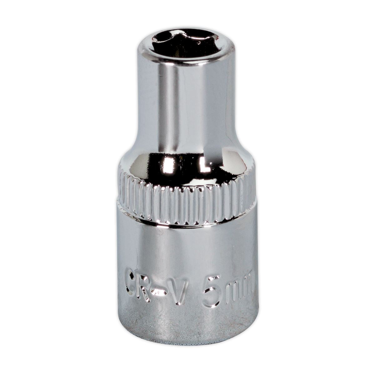 Sealey 5mm 1/4"D Metric WallDrive Chrome Socket Standard Length 6pt SP1405