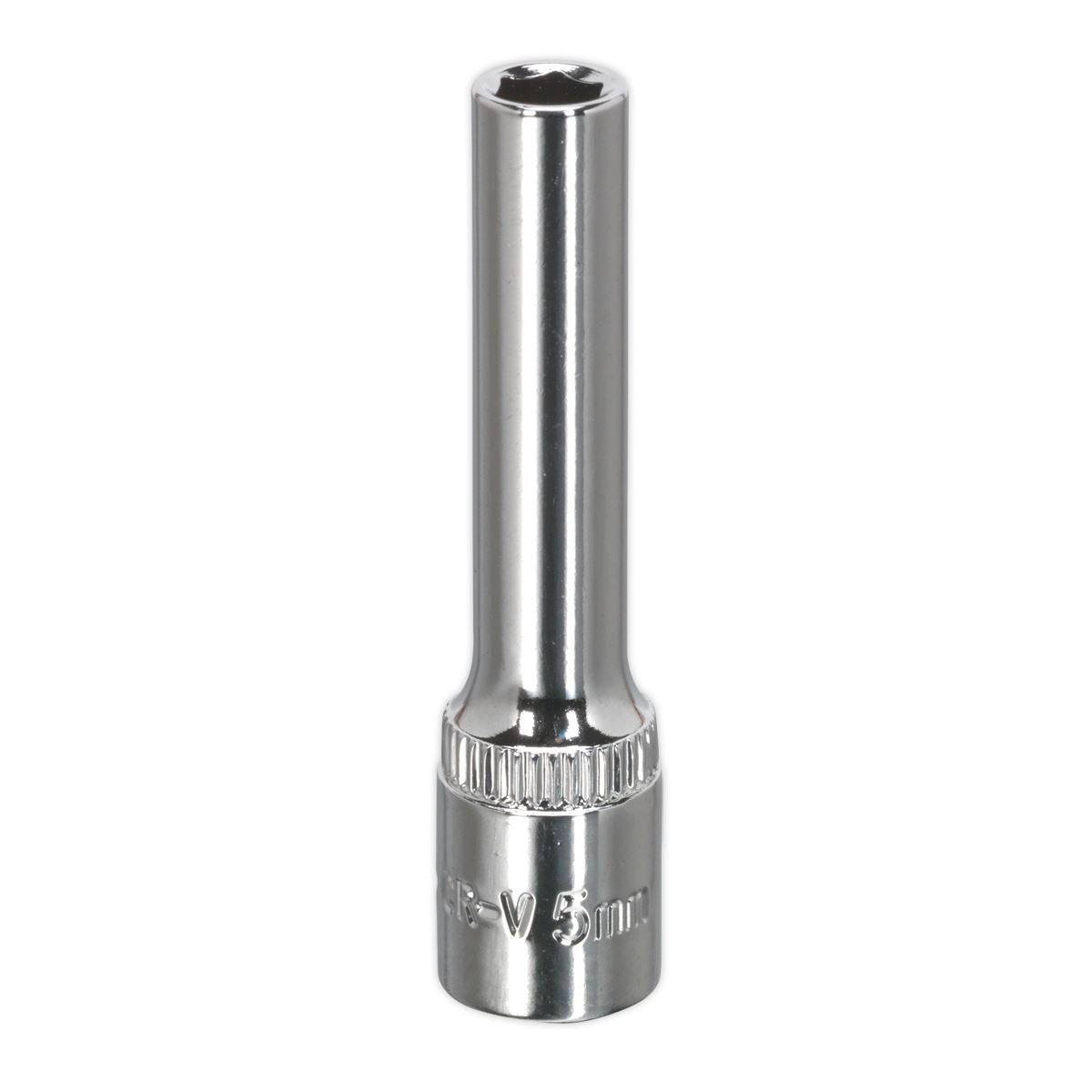 Sealey Metric Socket 5mm Deep 1/4"Sq Drive Fully Polished SP1405D