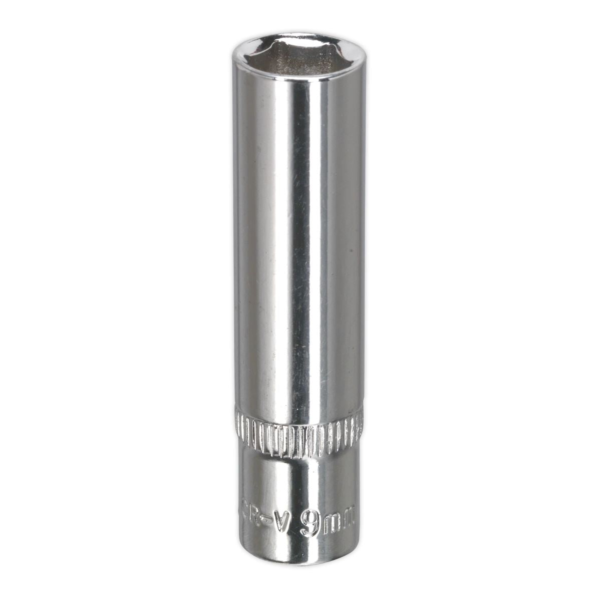 Sealey Metric Socket 9mm Deep 1/4"Sq Drive Fully Polished SP1409D