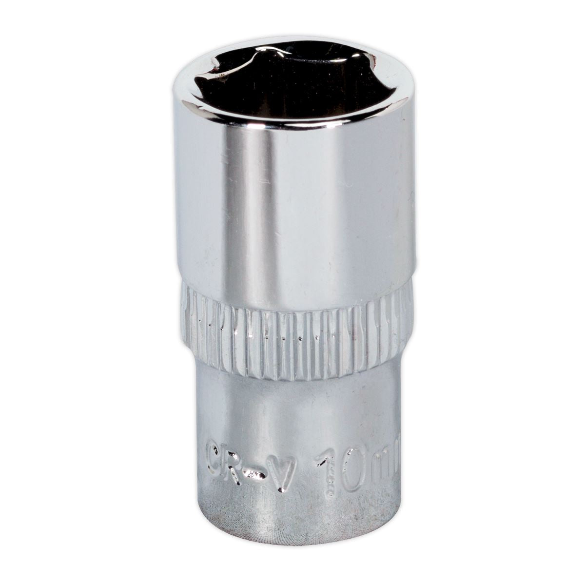 Sealey 10mm 1/4"D Metric WallDrive Chrome Socket Standard Length 6pt SP1410