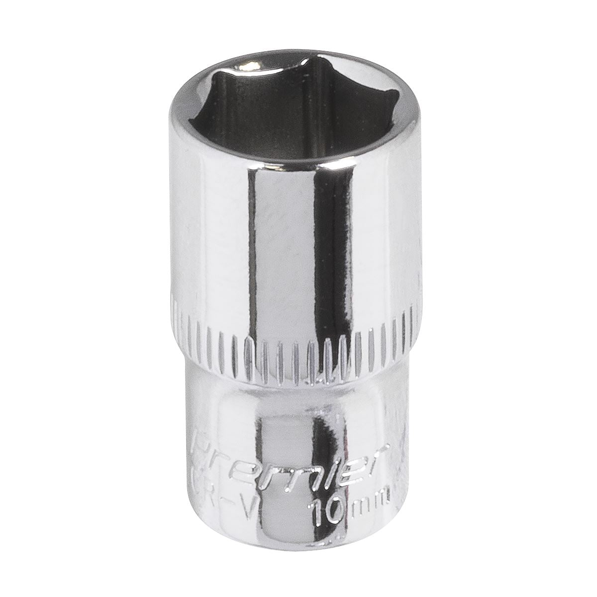 Sealey 10mm 1/4"D Metric WallDrive Chrome Socket Standard Length 6pt SP1410