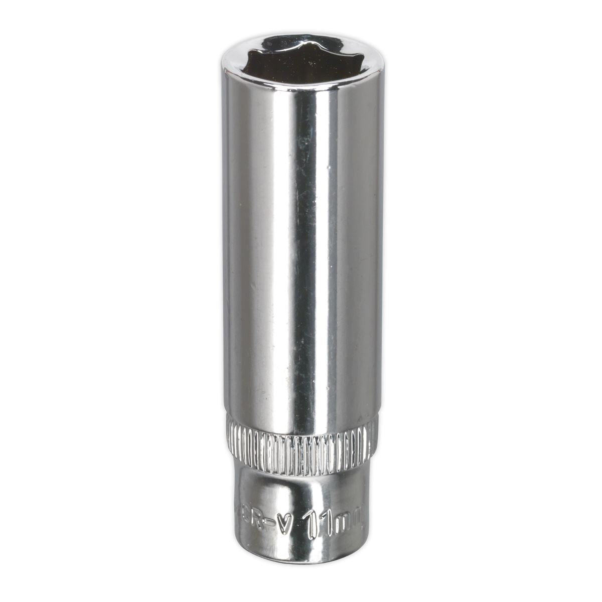 Sealey Metric Socket 11mm Deep 1/4"Sq Drive Fully Polished SP1411D