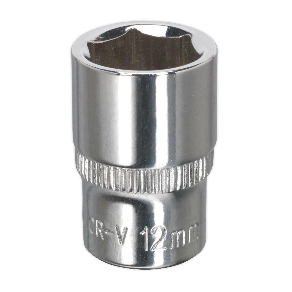 Sealey 12mm 1/4"D Metric WallDrive Chrome Socket Standard Length 6pt SP1412