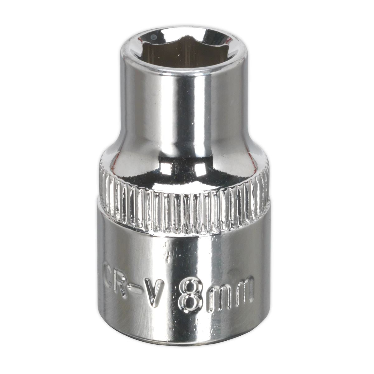 Sealey 3/8"Sq Drive Socket 8mm WallDrive Chrome Standard Length SP3808