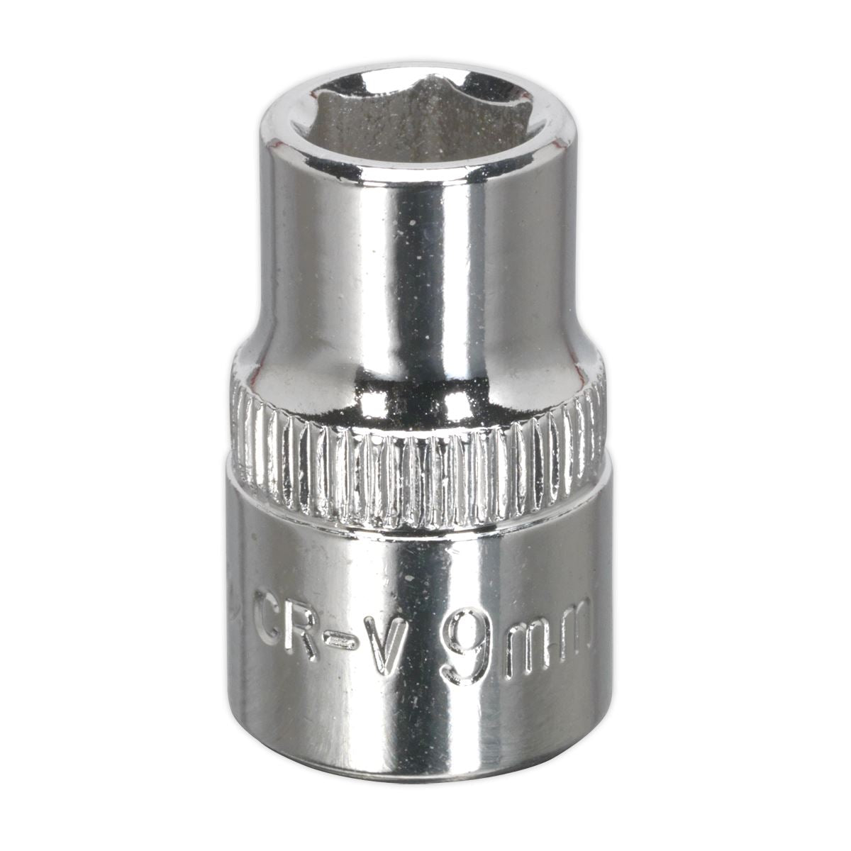 Sealey 3/8"Sq Drive Socket 9mm WallDrive Chrome Standard Length SP3809