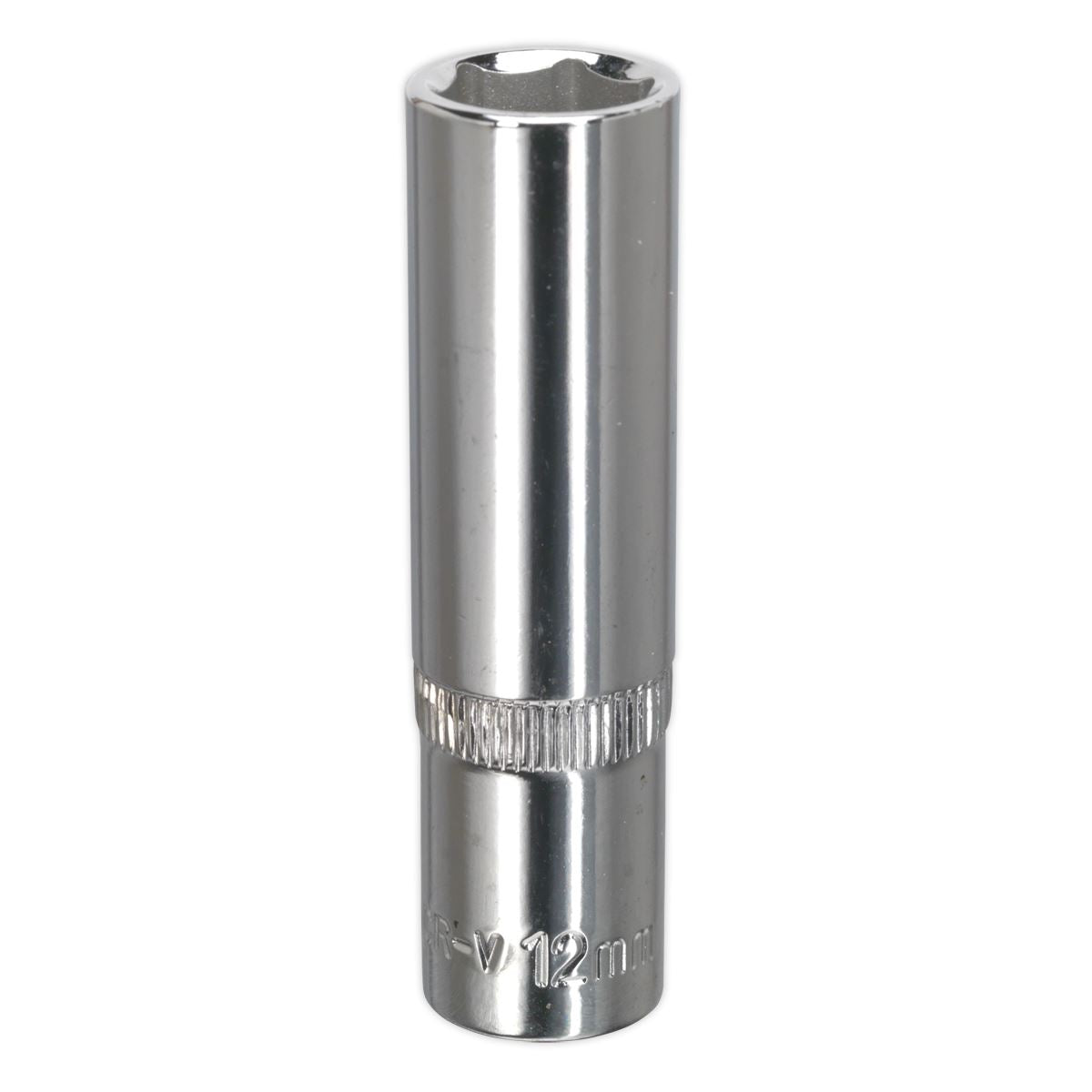 Sealey 12mm Deep 3/8"Sq Drive WallDrive Socket Chrome Hardened Tempered SP3812D