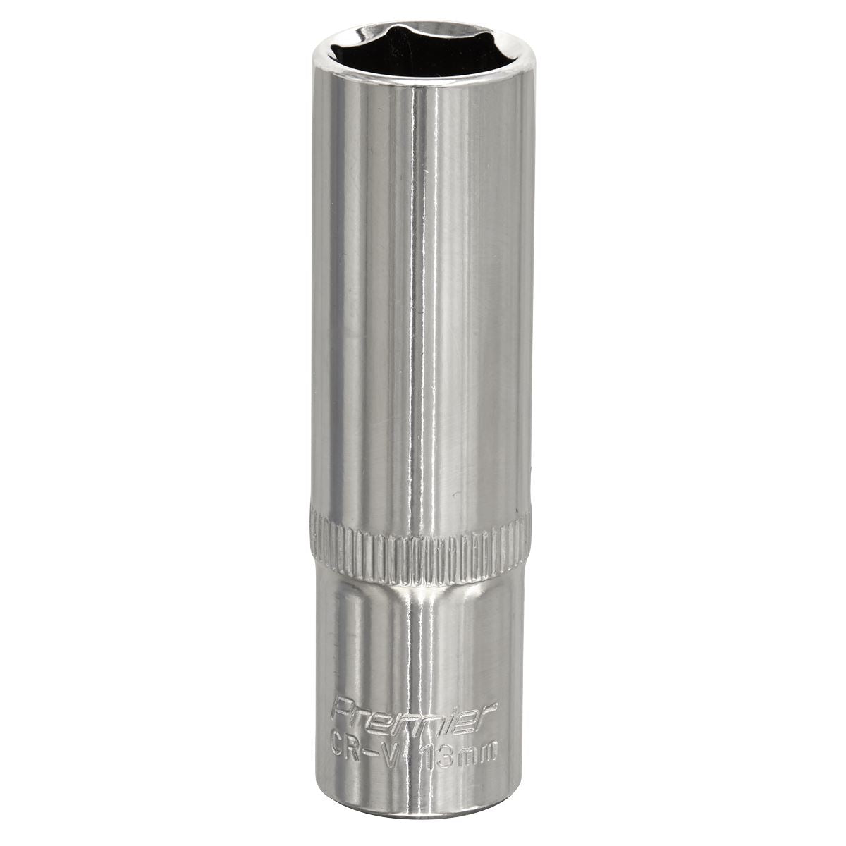 Sealey 13mm Deep 3/8"Sq Drive WallDrive Socket Chrome Hardened Tempered SP3813D