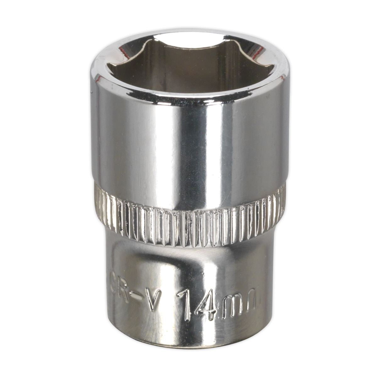 Sealey 3/8"Sq Drive Socket 14mm WallDrive Chrome Standard Length SP3814