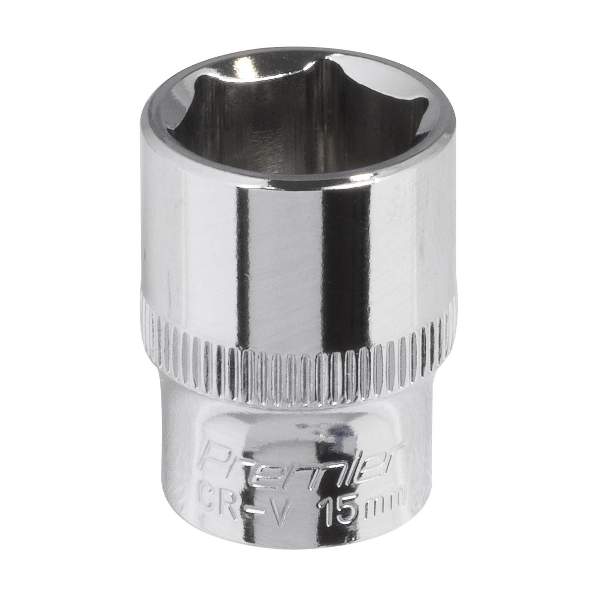 Sealey 3/8"Sq Drive Socket 15mm WallDrive Chrome Standard Length SP3815
