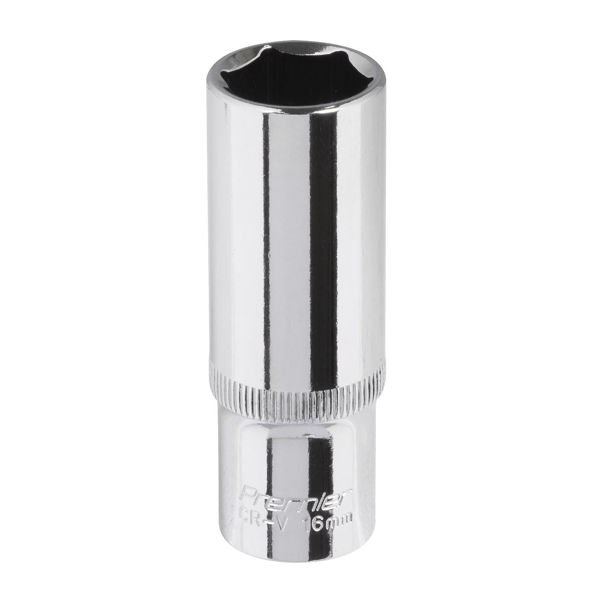 Sealey 16mm Deep 3/8"Sq Drive WallDrive Socket Chrome Hardened Tempered SP3816D