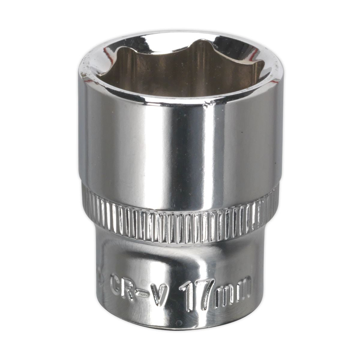 Sealey 3/8"Sq Drive Socket 17mm WallDrive Chrome Standard Length SP3817