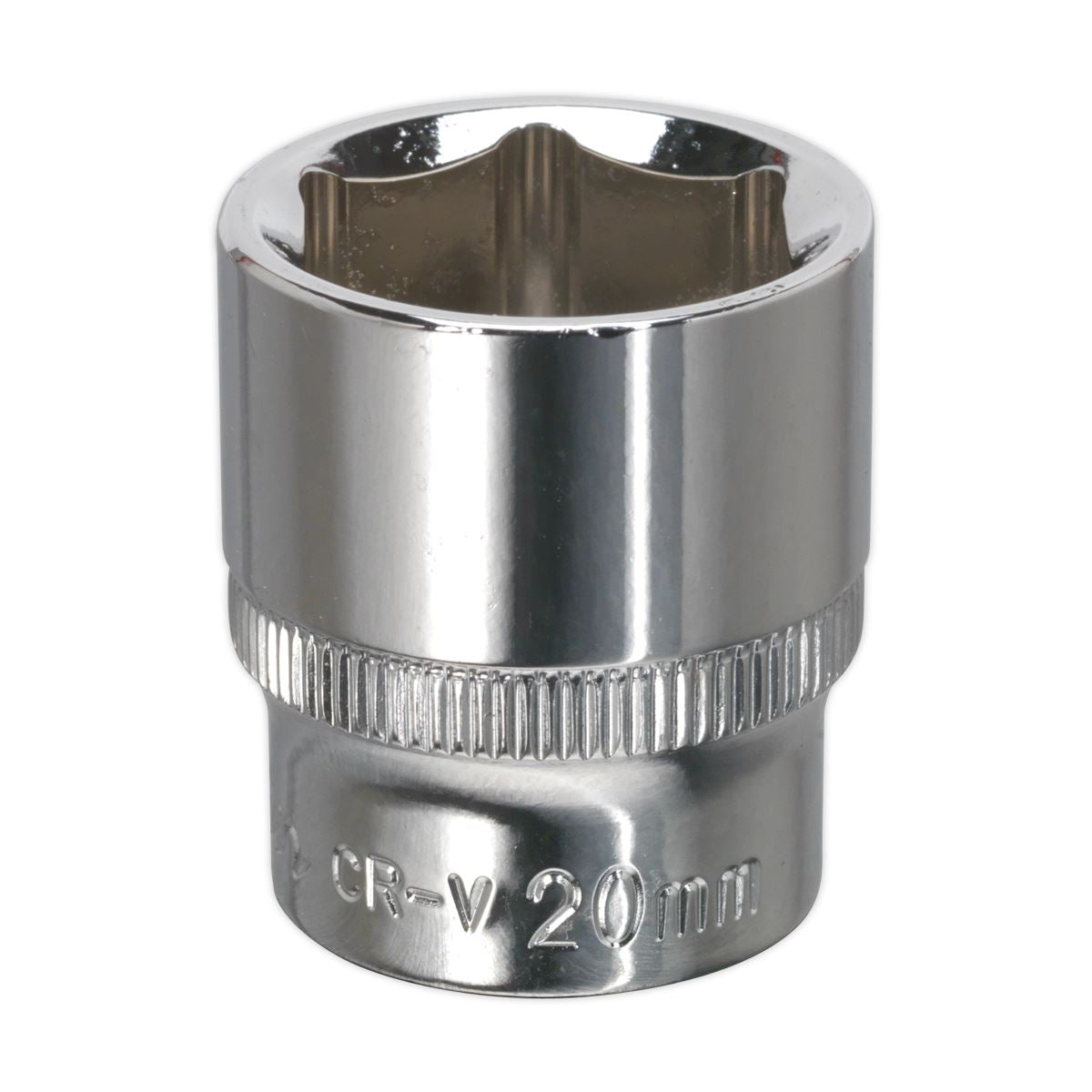 Sealey 3/8"Sq Drive Socket 20mm WallDrive Chrome Standard Length SP3820