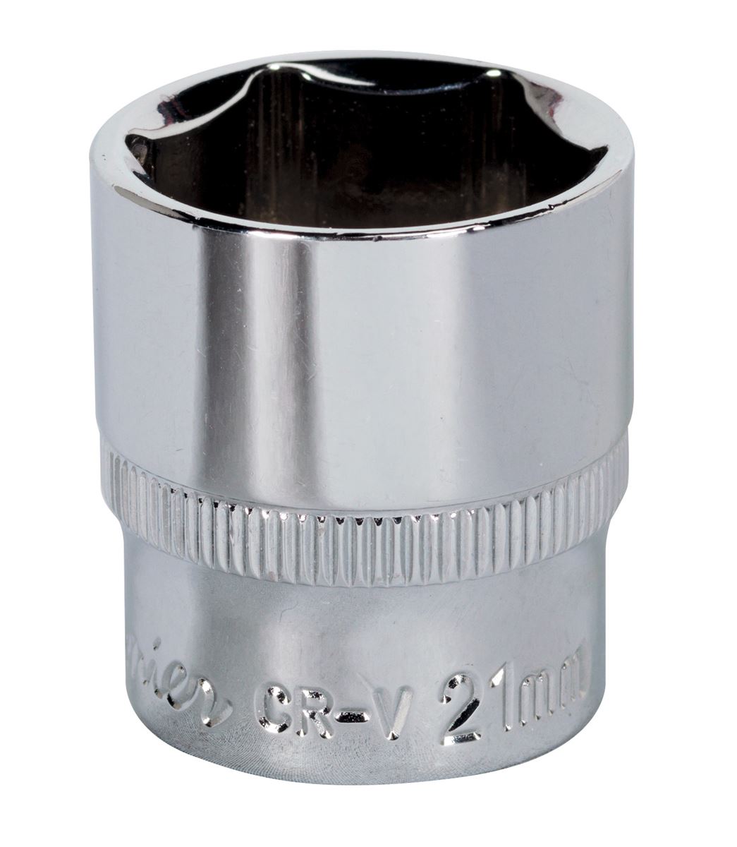 Sealey 3/8"Sq Drive Socket 21mm WallDrive Chrome Standard Length SP3821