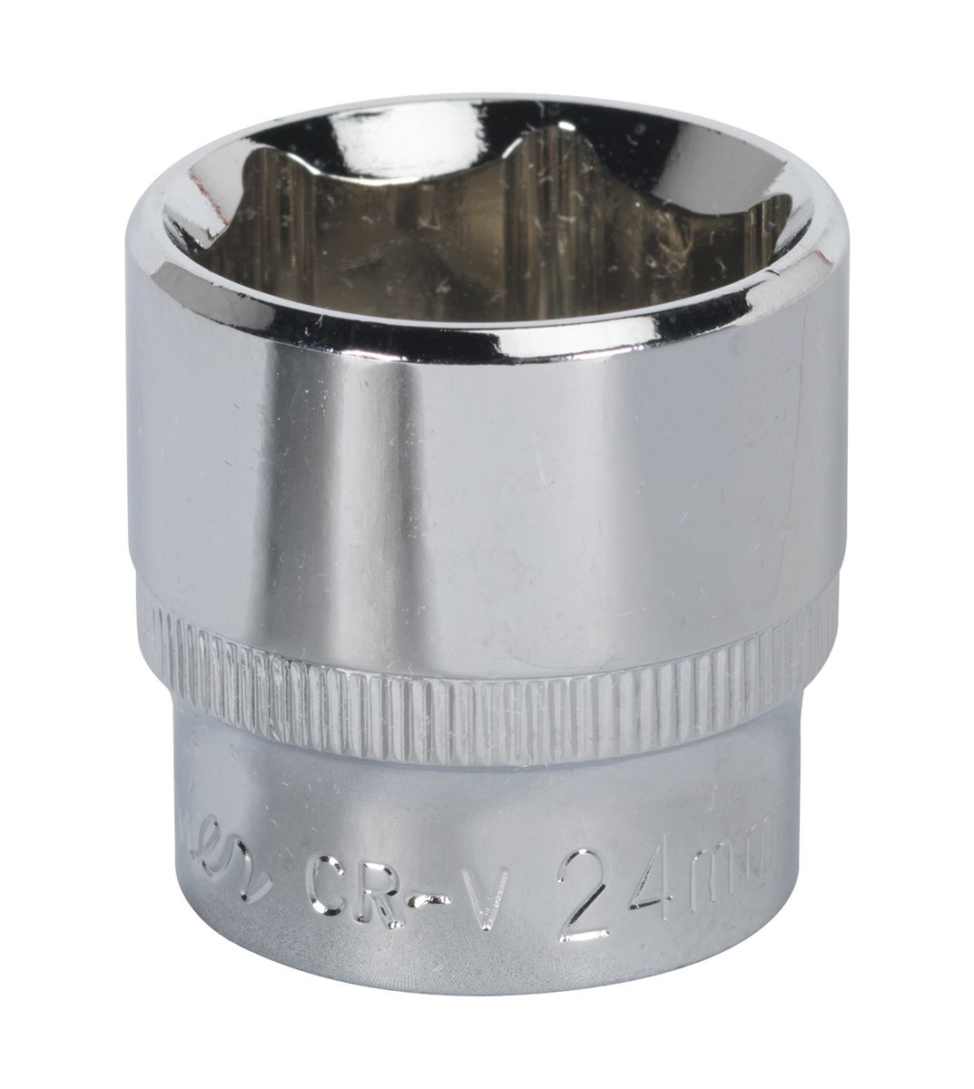Sealey 3/8"Sq Drive Socket 24mm WallDrive Chrome Standard Length SP3824