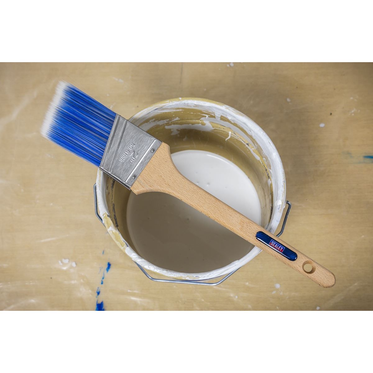 Sealey Wooden Handle Cutting-In Paint Brush 50mm SPBA50