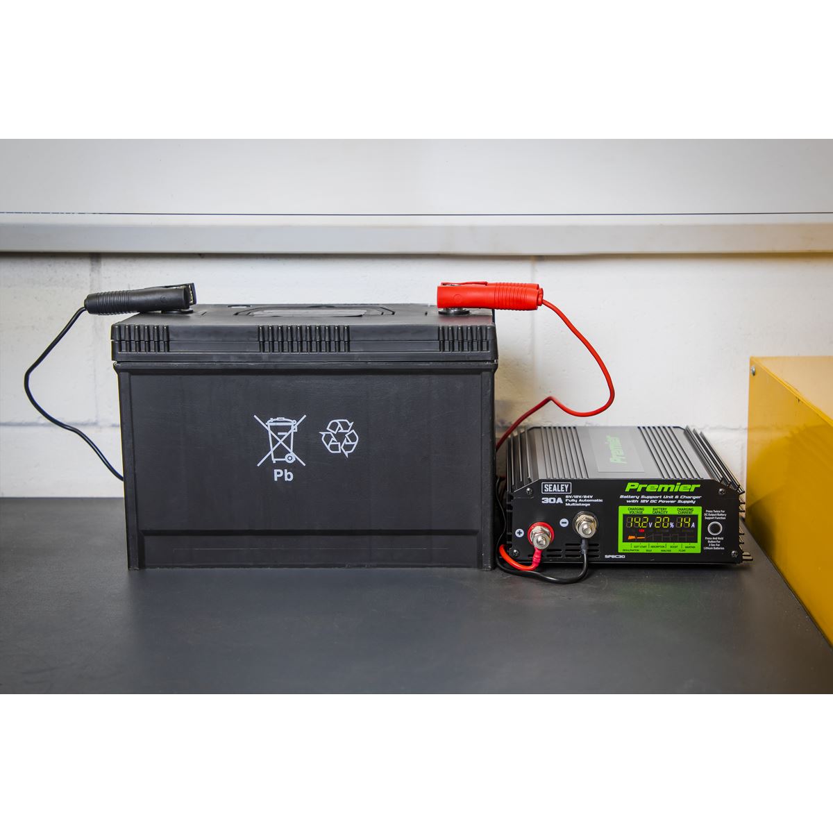 Sealey Battery Support Unit Charger & Maintainer 30A SPBC30