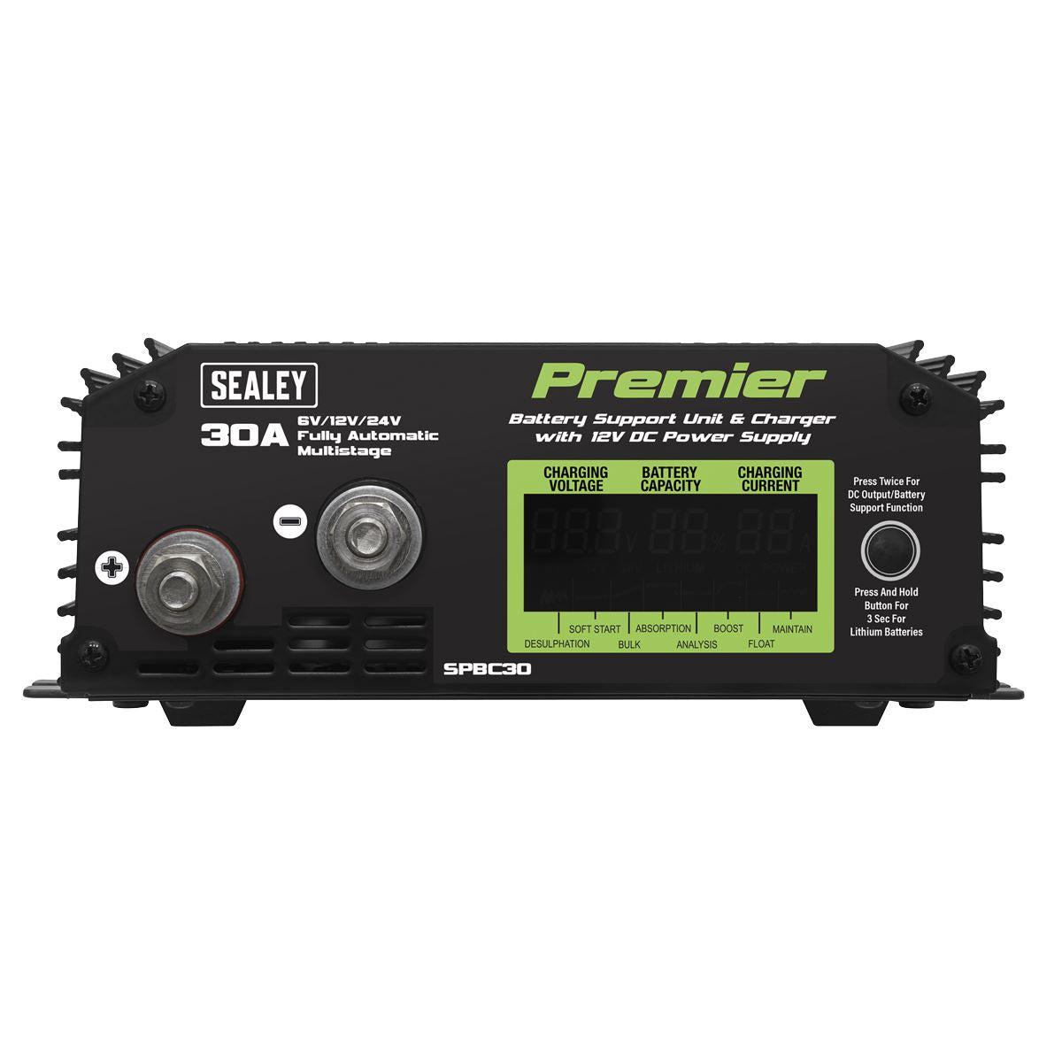 Sealey Battery Support Unit Charger & Maintainer 30A SPBC30