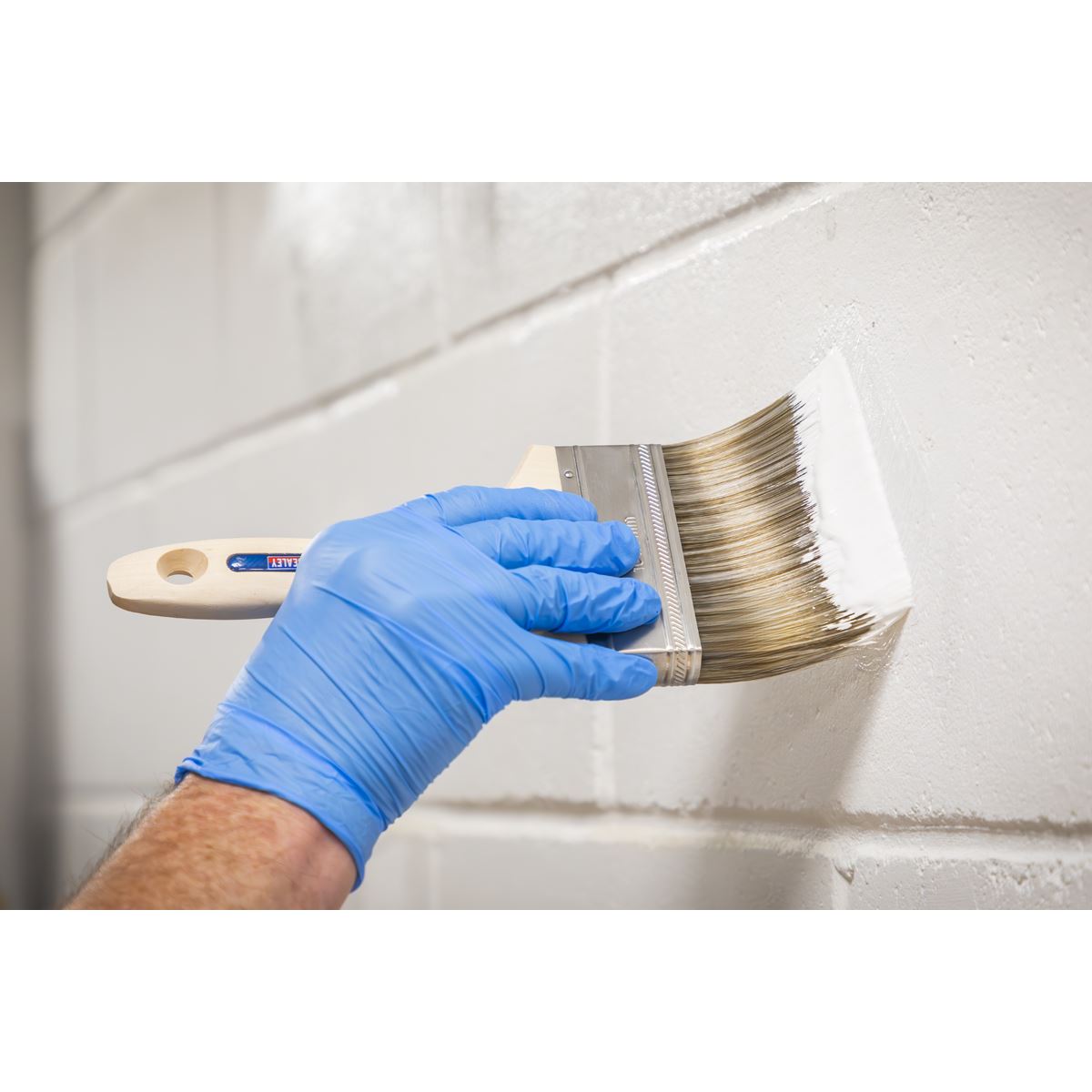 Sealey Wooden Handle Paint Brush 100mm SPBS100W